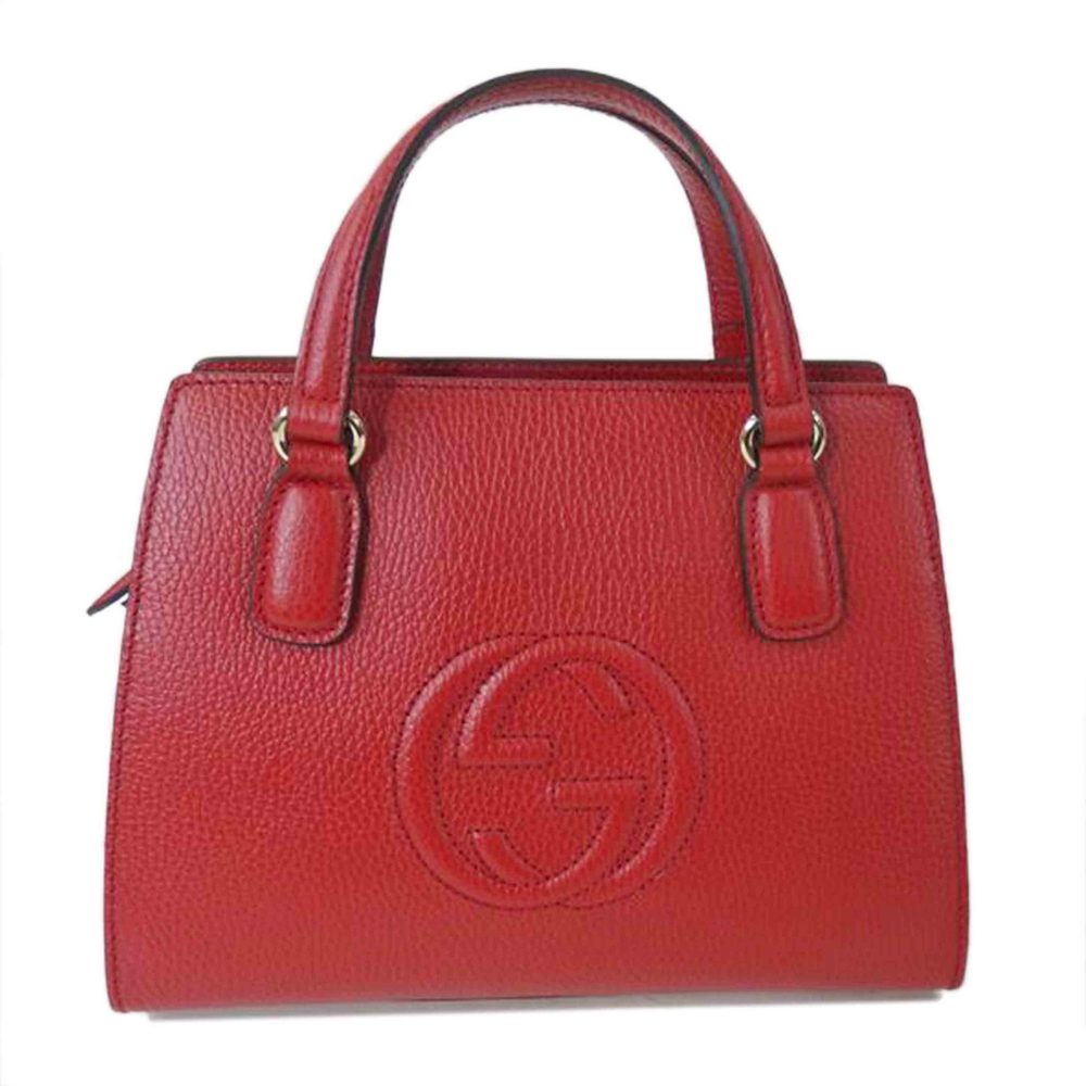 Gucci Interlocking Red Leather Bag - image 1